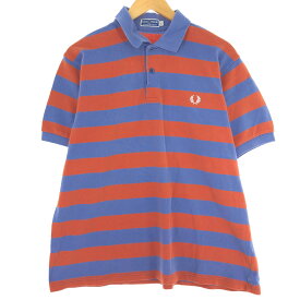 古着 フレッドペリー FRED PERRY 半袖 ボーダー ポロシャツ メンズXL /eaa435825 【中古】 【240409】