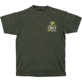 古着 00'S オベイ OBEY 半袖 プリントTシャツ メンズM /eaa436683 【中古】 【240503】