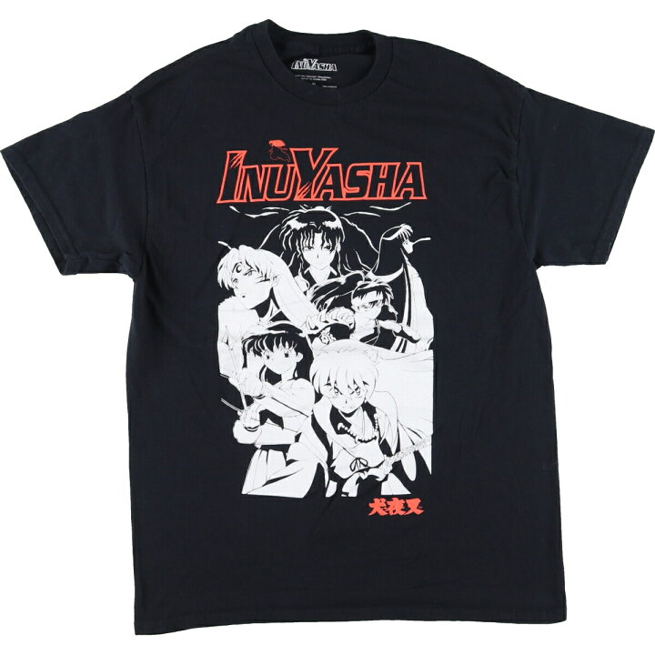 楽天市場】古着 INUYASHA 犬夜叉 キャラクタープリントTシャツ メンズM 