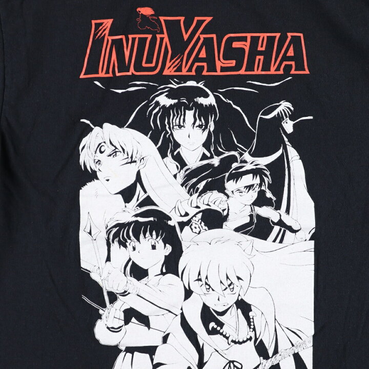 楽天市場】古着 INUYASHA 犬夜叉 キャラクタープリントTシャツ メンズM 
