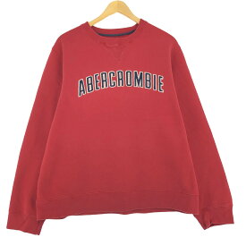 古着 90'S アバクロンビーアンドフィッチ Abercrombie&Fitch ロゴスウェットシャツ トレーナー メンズXL ヴィンテージ /eaa436775 【中古】 【240422】