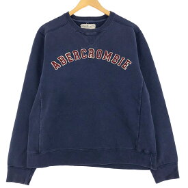 古着 ABERCROMBIE AND FITCH リバースウィーブタイプ ロゴスウェットシャツ トレーナー メンズL /eaa436790 【中古】 【240422】