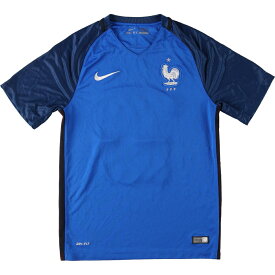 古着 ナイキ NIKE DRI-FIT フランス代表 Vネック メッシュ サッカーユニフォーム ゲームシャツ メンズS /eaa438466 【中古】 【240415】