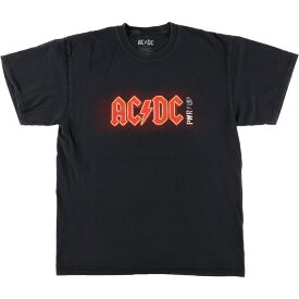 古着 AC/DC エーシーディーシー バンドTシャツ バンT メンズL /eaa438555 【中古】 【240503】