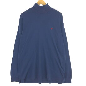 古着 90'S ラルフローレン Ralph Lauren POLO by Ralph Lauren タートルネック ロングTシャツ ロンT USA製 メンズXL ヴィンテージ /eaa438768 【中古】 【240422】