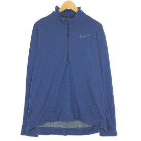 古着 ナイキ NIKE DRI-FIT ハーフジップスウェットシャツ トレーナー メンズXL /eaa438997 【中古】 【240420】