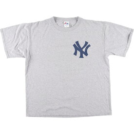 古着 90'S majestic MLB NEW YORK YANKEES ニューヨークヤンキース RODRIGUEZ アレックスロドリゲス スポーツプリントTシャツ メンズXL ヴィンテージ /eaa440681 【中古】 【240428】