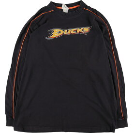 古着 リー Lee SPORT NHL ANAHEIM DUCKS アナハイムダックス ロングTシャツ ロンT メンズXL /eaa440814 【中古】 【240527】