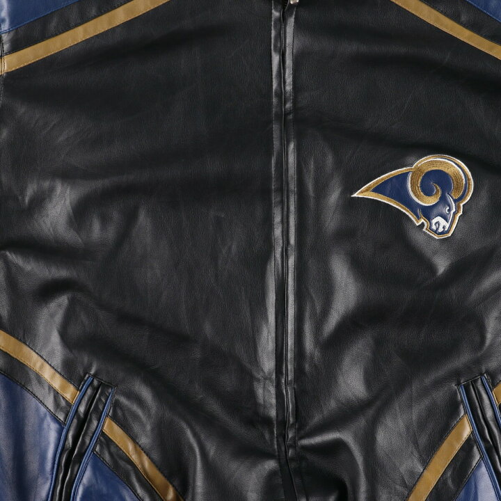 楽天市場】古着 NFL LOS ANGELES RAMS フェイクレザージャケット  