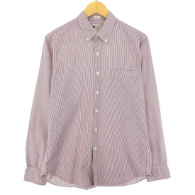 古着 ジェイクルー J.Crew TAILORED FIT 長袖 ボタンダウンストライプシャツ メンズM /eaa440999 【中古】 【240426】