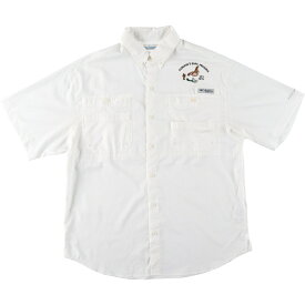 古着 コロンビア Columbia PFG OMNI-SHADE ボタンダウン 半袖 フィッシングシャツ メンズM /eaa441208 【中古】 【240429】