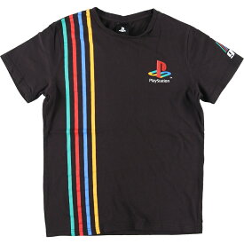 古着 PlayStation プレイステーション アドバタイジングTシャツ メンズS /eaa441515 【中古】 【240503】