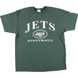 古着 チャンピオン Champion NFL NEW YORK JETS ニューヨークジェッツ スポーツTシャツ メンズXL /eaa441731 【中古】 【240429】