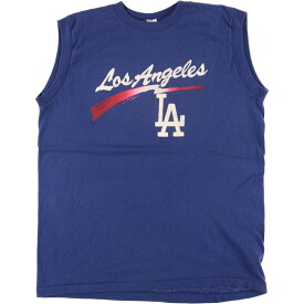 古着 80'S チャンピオン Champion MLB LOS ANGELES ANGELS トリコタグノースリーブTシャツ USA製 メンズXL ヴィンテージ /eaa442276 【中古】 【240504】