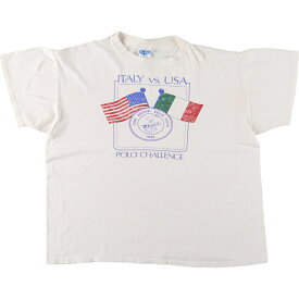 古着 90'S ROYAL FIRST CLASS 国旗柄 プリントTシャツ USA製 メンズXL ヴィンテージ /eaa442553 【中古】 【240511】