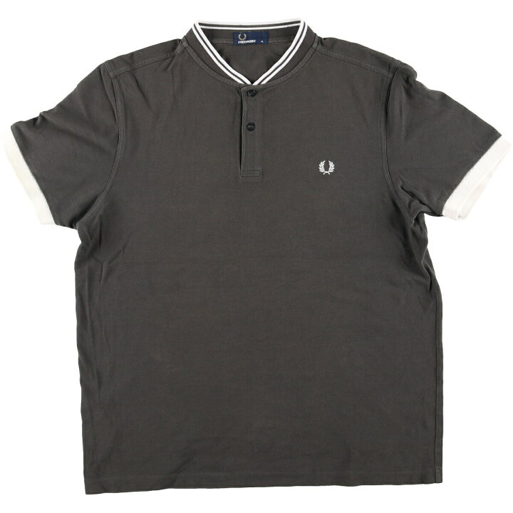 楽天市場】古着 フレッドペリー FRED PERRY ノーカラー 半袖 