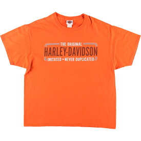 古着 00'S ハーレーダビッドソン Harley-Davidson モーターサイクル バイクTシャツ メンズXL /eaa444106 【中古】 【240503】