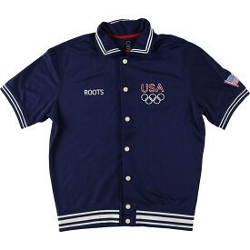 古着 ROOTS オリンピック USAチーム ゲームシャツ カナダ製 メンズM /eaa445660 【中古】 【240429】