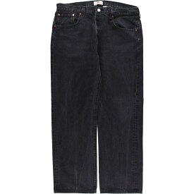 古着 リーバイス Levi's リーバイス501 STRAIGHT LEG BUTTON-FLY ブラックデニム ストレートデニムパンツ メンズw38 /eaa446014 【中古】 【240512】