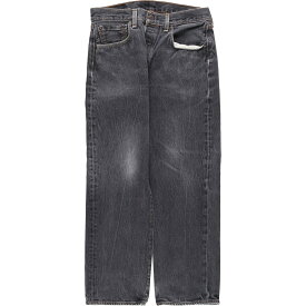 古着 リーバイス Levi's 501 ブラックデニム ストレートデニムパンツ メンズw32 /eaa446015 【中古】 【240512】