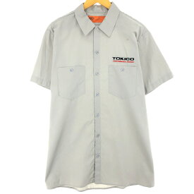 古着 ディッキーズ Dickies 半袖 ワークシャツ メンズL /eaa446558 【中古】 【240504】