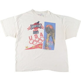 古着 90'S ヘインズ Hanes USA OLYMPIC 1996 スポーツプリントTシャツ USA製 メンズXXL ヴィンテージ /eaa447846 【中古】 【240517】