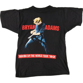 古着 BRYAN ADAMS ブライアンアダムス WAKING UP THE WORLD TOUR '92 バンドTシャツ バンT メンズL /eaa450666 【中古】 【240525】