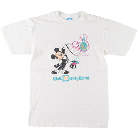 古着 90'S Disney MICKEY MOUSE ミッキーマウス キャラクタープリントTシャツ USA製 メンズM ヴィンテージ /eaa450965 【中古】 【240524】
