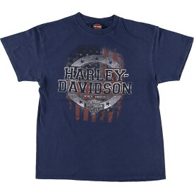 古着 ハーレーダビッドソン Harley-Davidson モーターサイクル バイクTシャツ USA製 メンズL /eaa450998 【中古】 【240523】