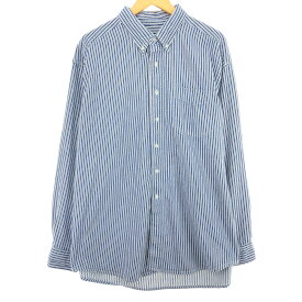 古着 00'S ウールリッチ WOOLRICH 長袖 ボタンダウンストライプシャツ メンズXL /eaa452499 【中古】 【240602】