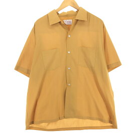 古着 60~70'S タウンクラフト TOWN CRAFT PENNEY'S ボックスシャツ 半袖 オープンカラー ポリシャツ メンズXL ヴィンテージ /eaa452511 【中古】 【240601】