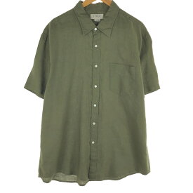 古着 ジェイクルー J.Crew 半袖 リネンシャツ メンズXL /eaa454677 【中古】 【240608】