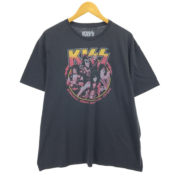 楽天市場】古着 KISS キッス バンドTシャツ バンT メンズXXL相当  
