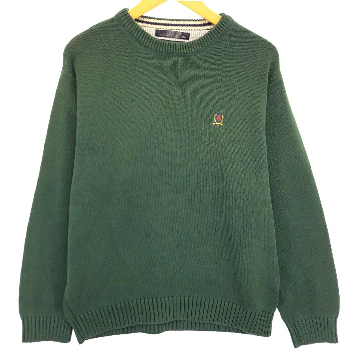 楽天市場】古着 トミーヒルフィガー TOMMY HILFIGER コットンニット 