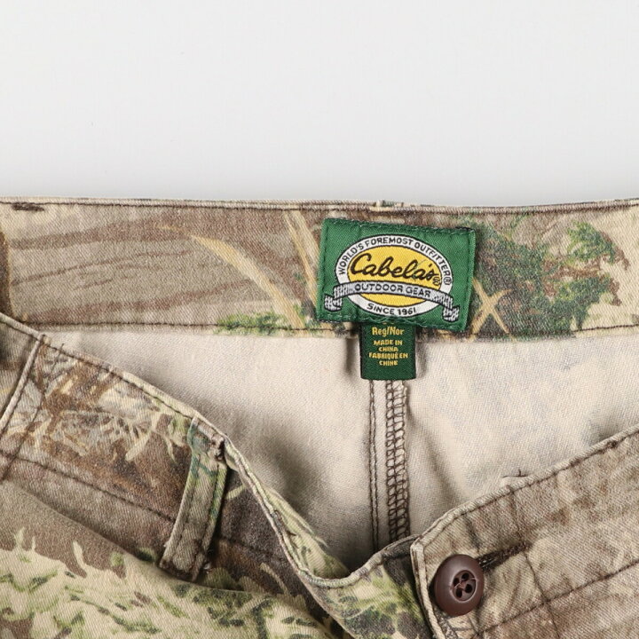 楽天市場】古着 カベラス Cabelas 迷彩柄 リアルツリーカモ カーゴ 