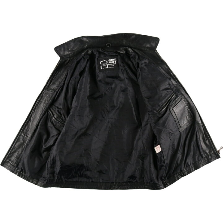 楽天市場】古着 MERY MAFY レザーブルゾンタイプ メンズXXL相当  