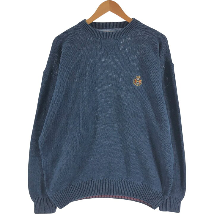 楽天市場】古着 IVY CREW 無地 コットン×ラミーニットセーター メンズ 