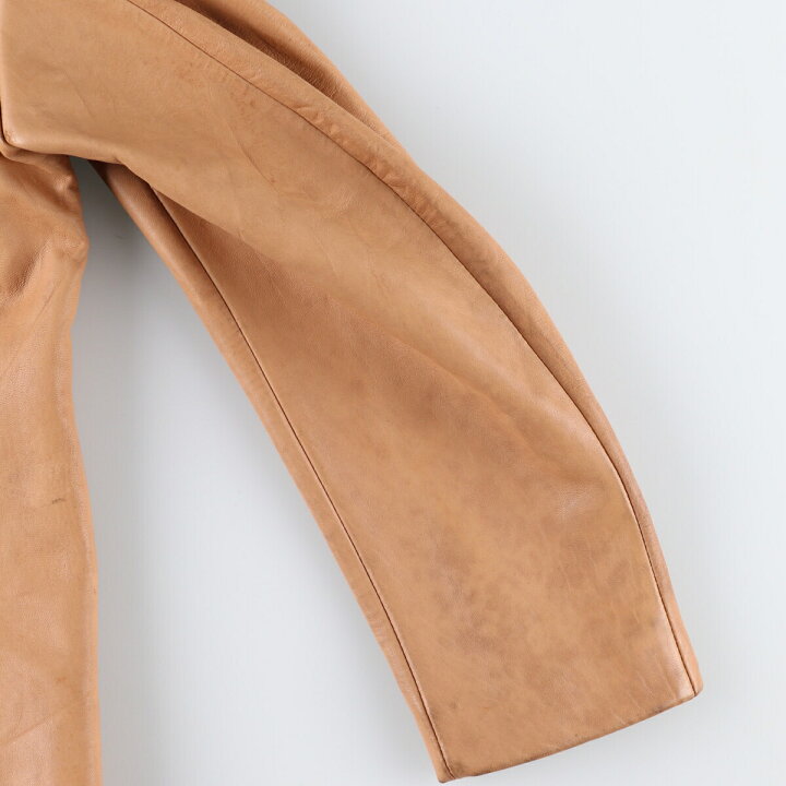 楽天市場】古着 レザーカーコート メンズXL相当 /eaa476471 【中古  