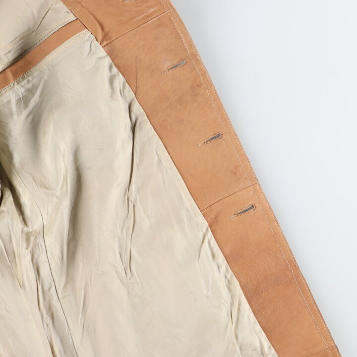 楽天市場】古着 レザーカーコート メンズXL相当 /eaa476471 【中古  