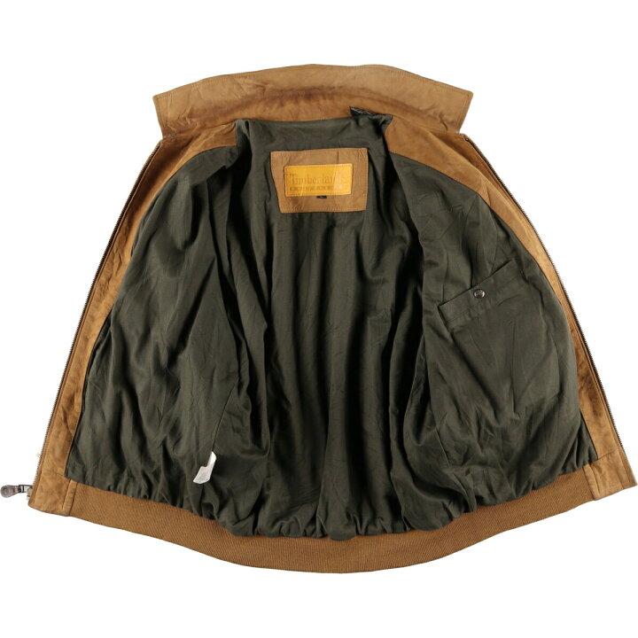 楽天市場】古着 ティンバーランド Timberland レザーブルゾンタイプ  