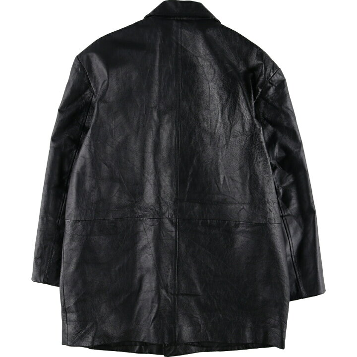 楽天市場】古着 CARIBOU CREEK レザーカーコート メンズM相当  