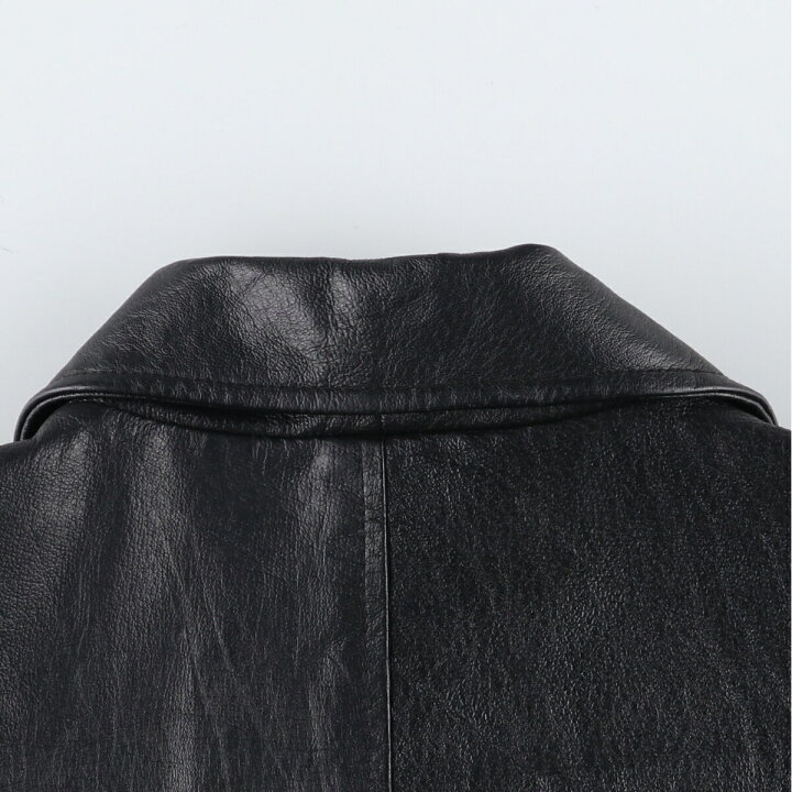 楽天市場】古着 CARIBOU CREEK レザーカーコート メンズM相当  