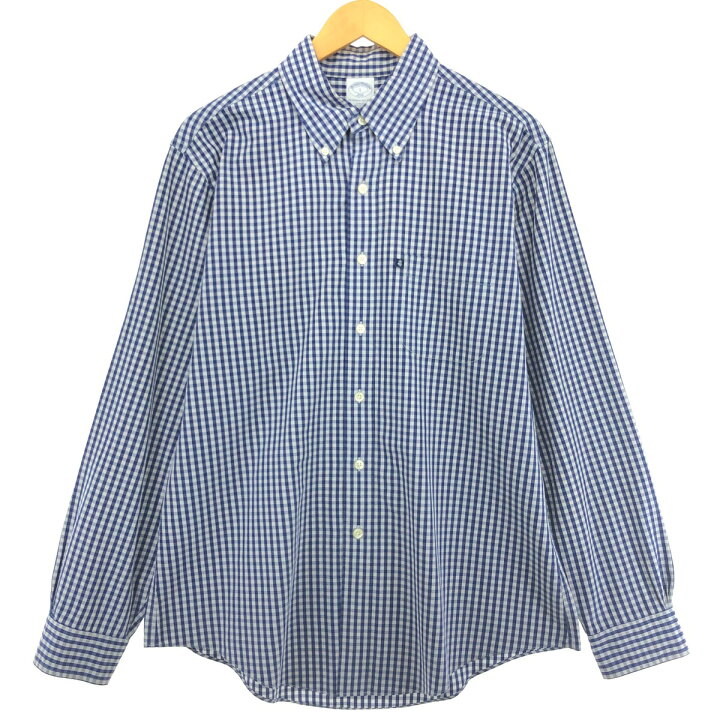 ブルックスブラザーズレディースロングコートギンガムチェック