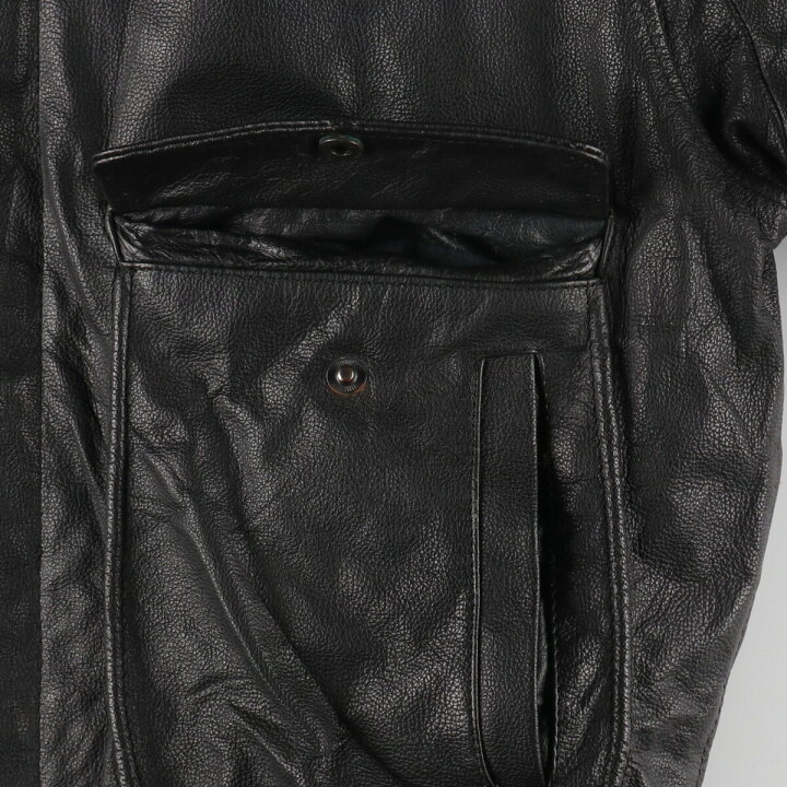 楽天市場】古着 レザーフライトジャケット メンズXL相当 /eaa491275  