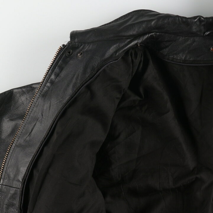 楽天市場】古着 レザーフライトジャケット メンズXL相当 /eaa491275  