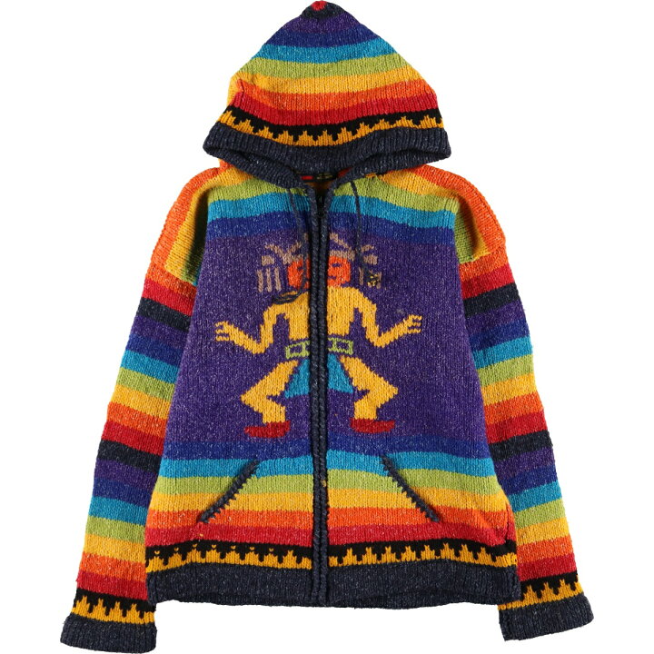 楽天市場】古着 ECUADOR KNITWEAR 総柄 HAND MADE ハンドメイド 