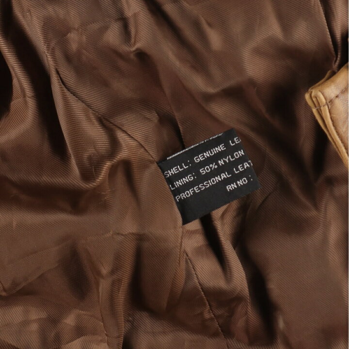 楽天市場】古着 JOSEPH BARRY レザーブルゾンタイプ メンズL相当  