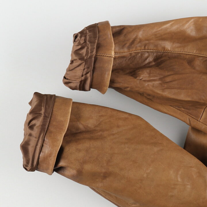 楽天市場】古着 JOSEPH BARRY レザーブルゾンタイプ メンズL相当  