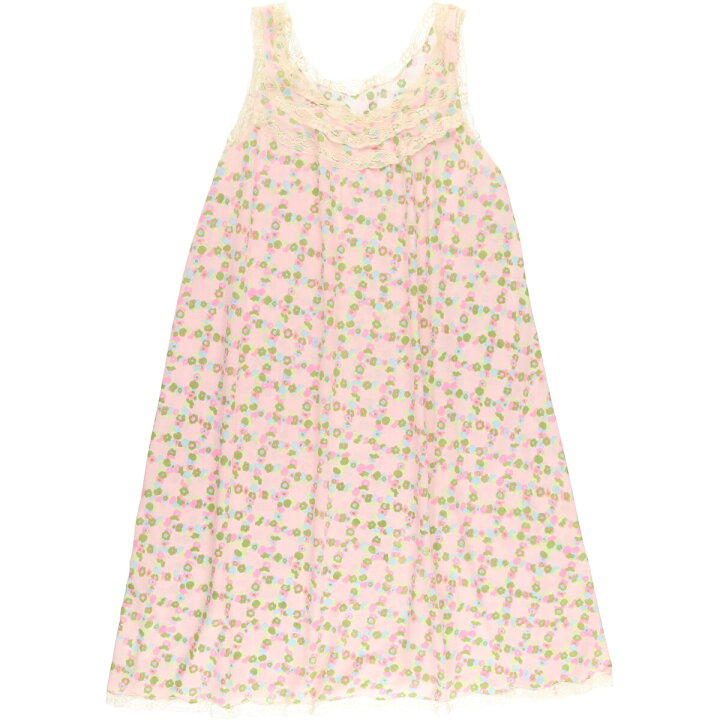 楽天市場】古着 RHODIATOCE 花柄 ノースリーブワンピース レディースM  