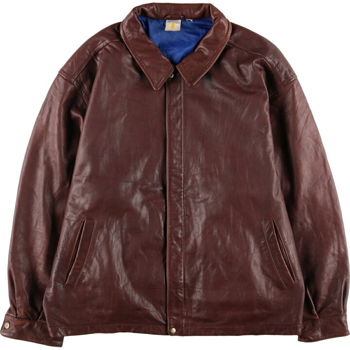 楽天市場】古着 MERIT AWARDS レザーフライトジャケット メンズXL相当  